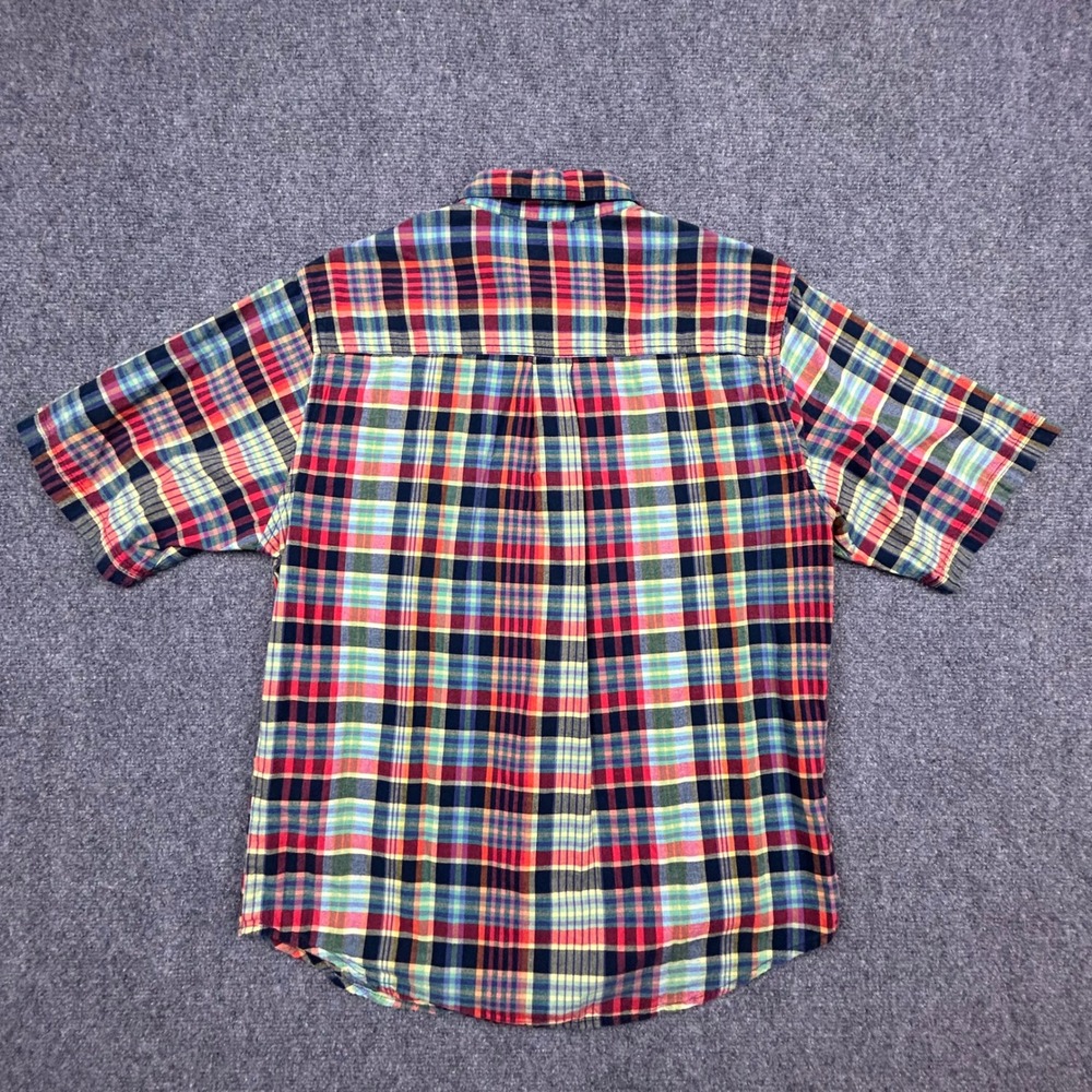 Lot 2 Woolrich Plaid Shirt Men Medium Multi-Color Plaid Short Sleeve Button Down - Picture 4 of 11
